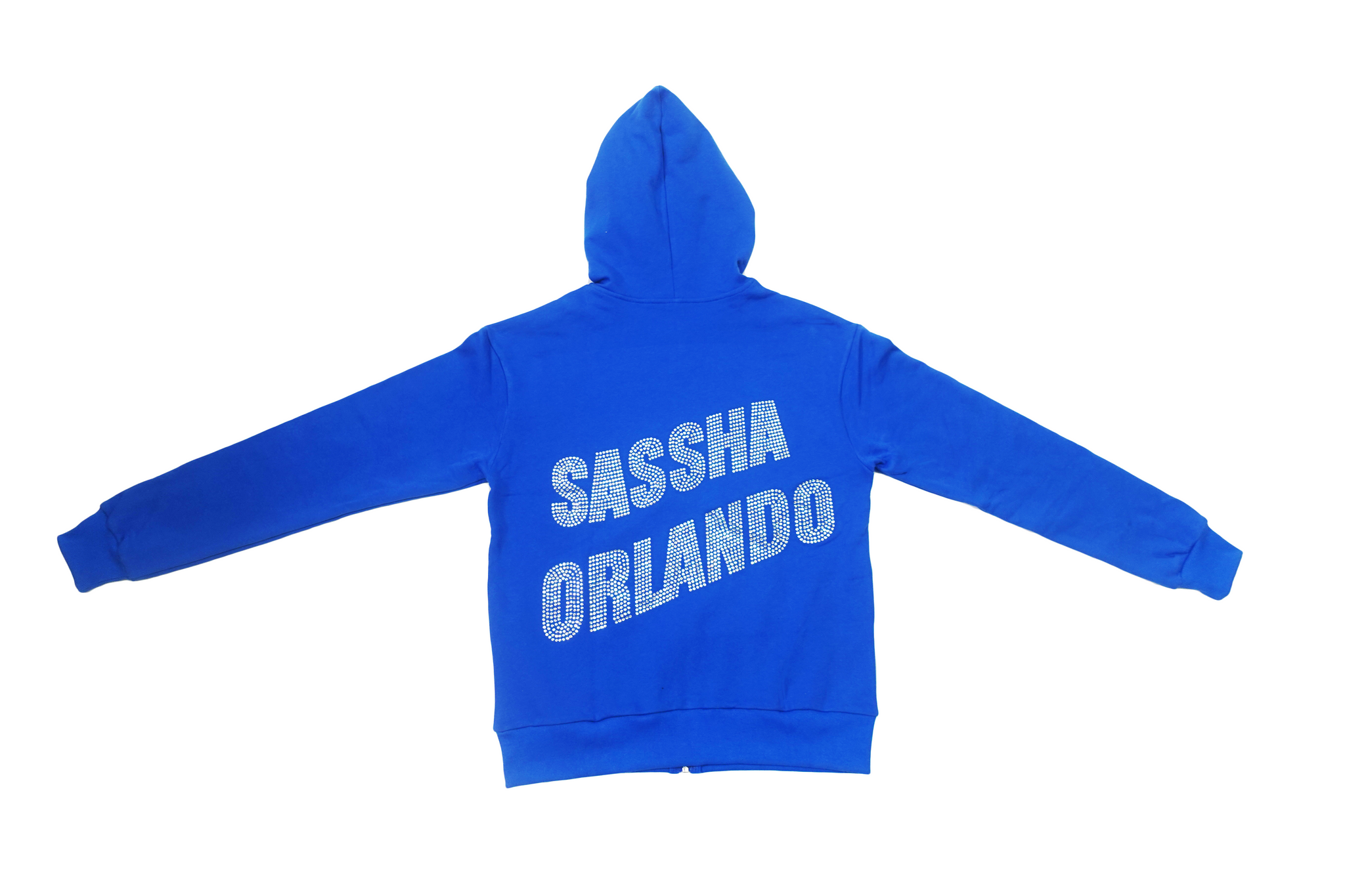 I NEED SASS- BLUE ZIP-UP HOODIE