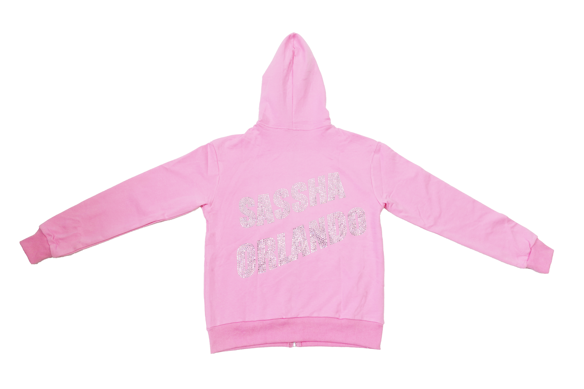 I NEED SASS- PINK ZIP-UP HOODIE